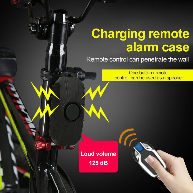 Wireless remote control vibration alarm installation-free bicycle electric vehicle motorcycle home vibration anti-theft alarm