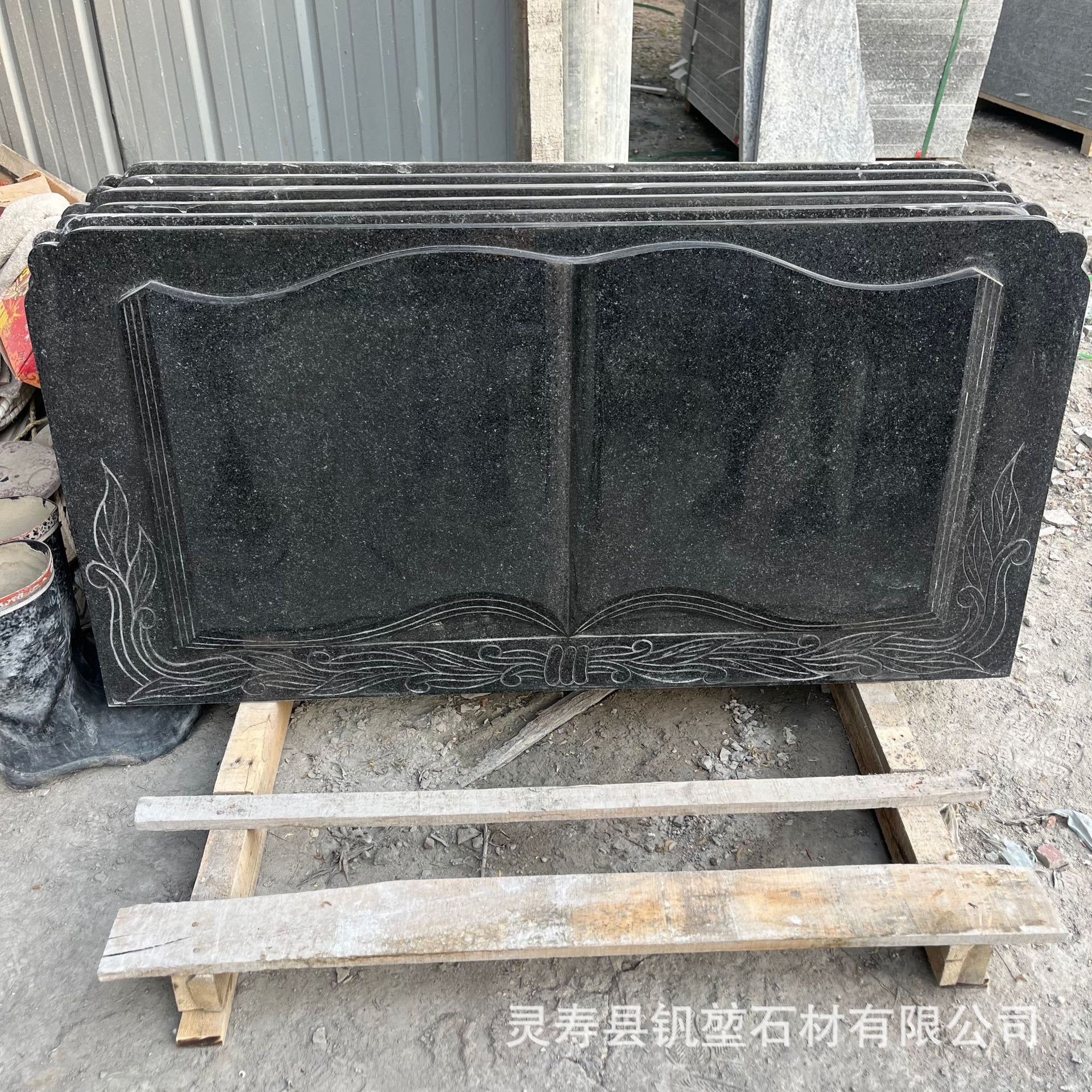 Производитель, черный гранит, высококачественная надгробная плита, экспортное художественное каменное изделие