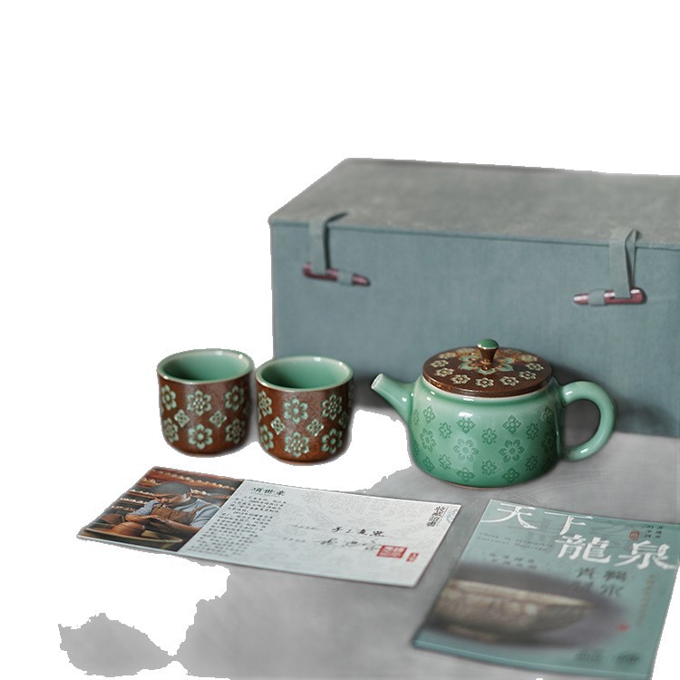 Baoxianghua Kung Fu Tea Set, High-End Teapot, Tea Cup Travel Set, Souvenir Gift, Hot Style in 2025