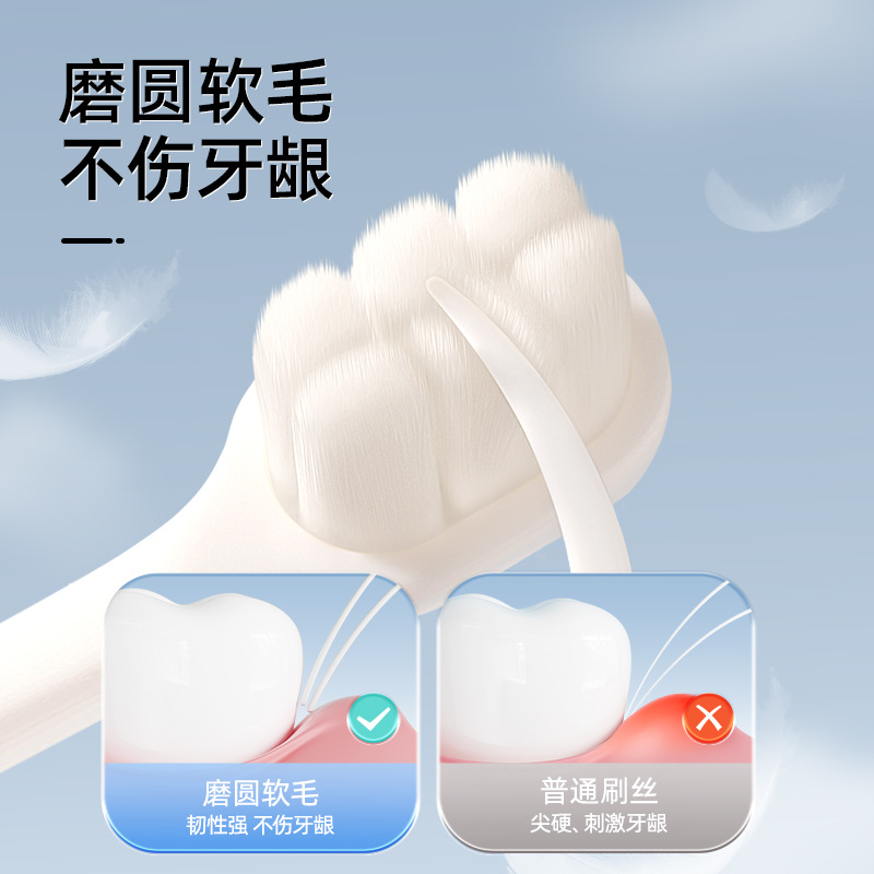 Children's Toothbrush Cute Dinosaur 2-10 Years Old Single Pack Infant Baby Fine Soft Bristles Genuine Cute Toothbrush Wholesale