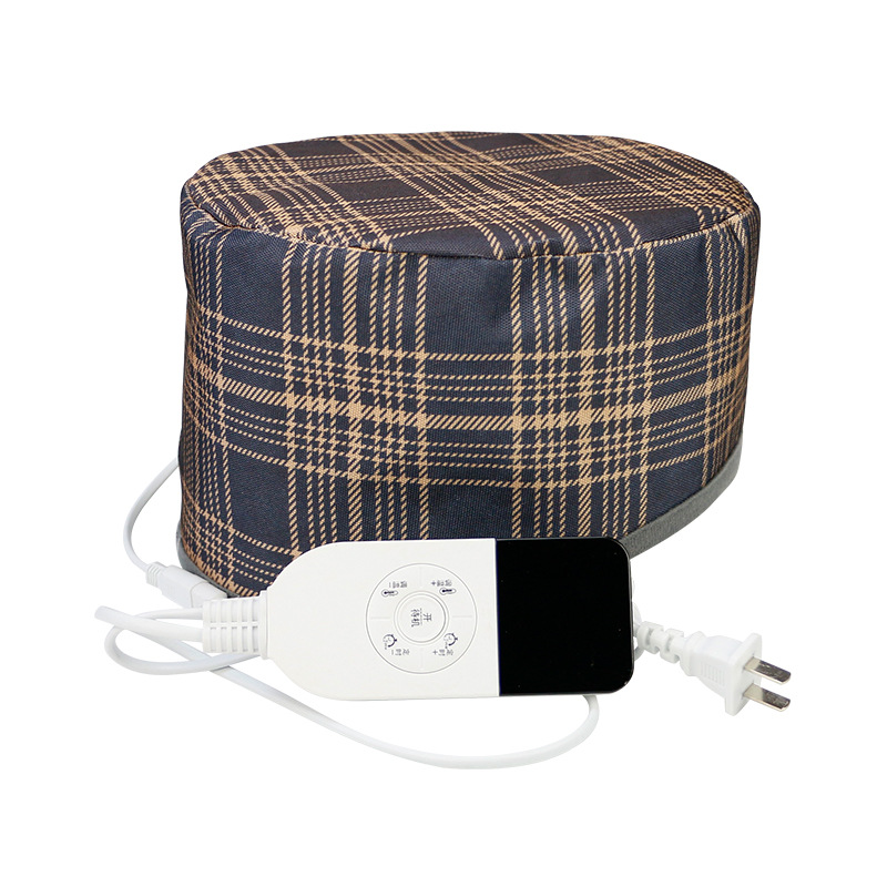 Cross-Border Manufacturer Wholesale Electric Heating Cap Heating Cap Hair Mask Evaporative Oil Cap Home Care Electric Heating Cap Oil Cap