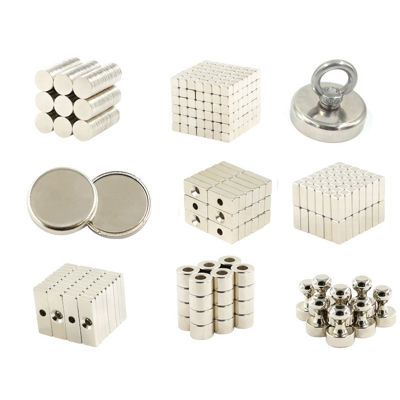Neodymium Iron Boron Magnet Disc Nail Art Cat's Eye Magnet Square Round with Hole Magnetic Strip Magnet Steel High Temperature Resistant