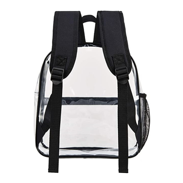 Pvc Cross-Border Transparent Backpack Outdoor Portable Large Capacity Backpack Lightweight Student Simple School Bag Factory Direct Sale