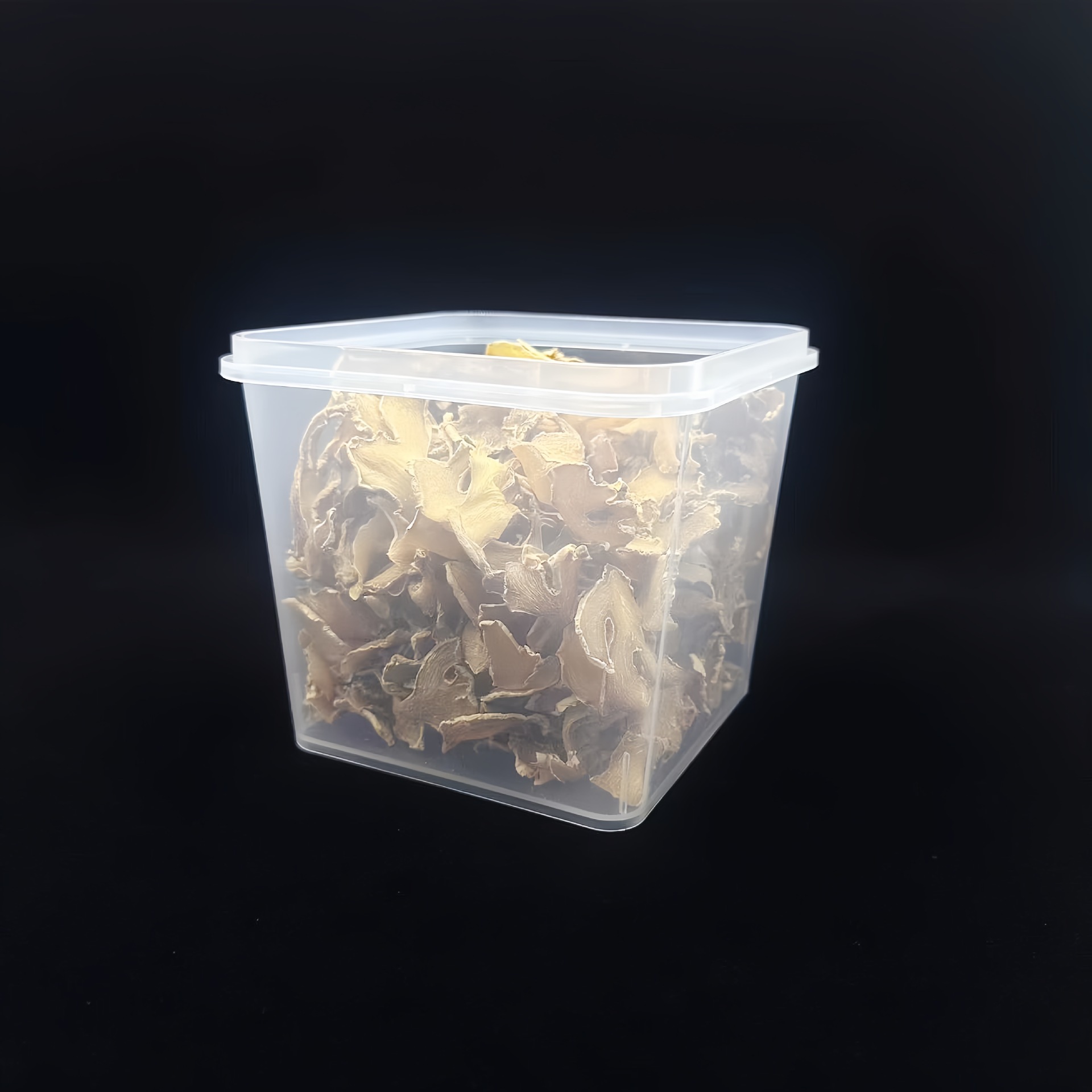 Factory Direct Sales Square Transparent Plastic Sealed Box 1kg Food Grade Pp Commercial Yogurt Preservation Box with Lid