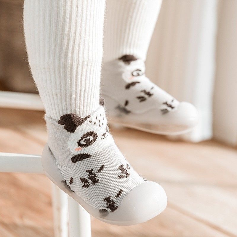 Spring and Autumn Children's Toddler Socks Shoes Baby Socks Shoes Male and Female Baby Indoor Soft Bottom Non-slip Cartoon Floor Shoes