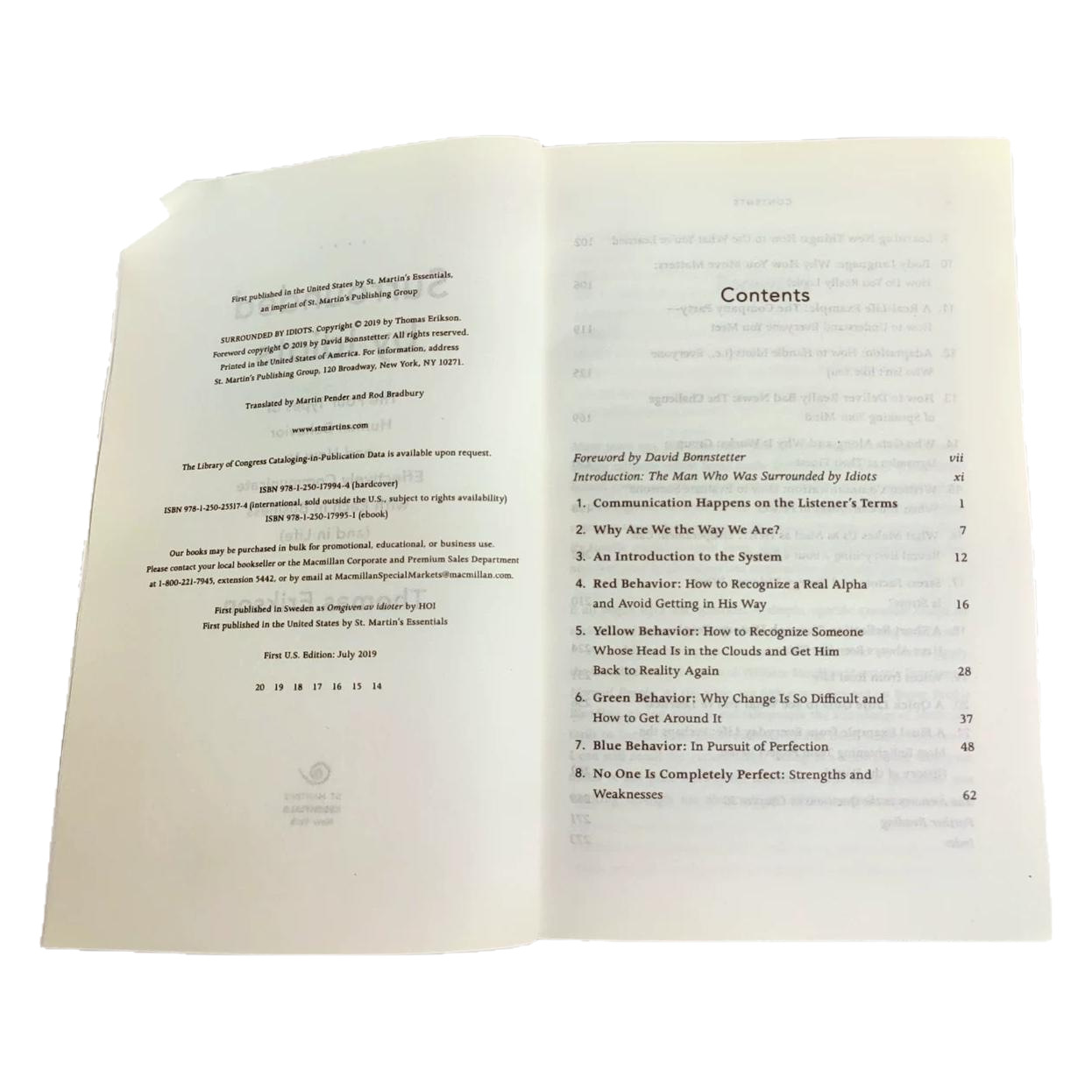 Surrounded by Idiots American Version English Original Surrounded by Idiots Four Types of Human Behavior