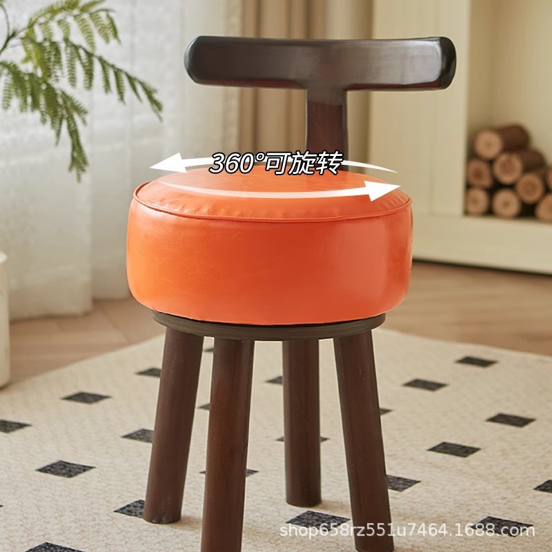 Кресло-качалка из массива дерева с вращающейся спинкой, для маленькой квартиры, кресло для отдыха, одно круглое кресло