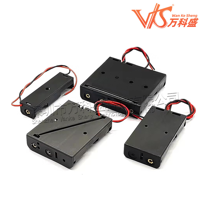 Factory direct No. 5 battery box 1/2/3/4/6/8 with thick line No. 5 battery box with 15cm line
