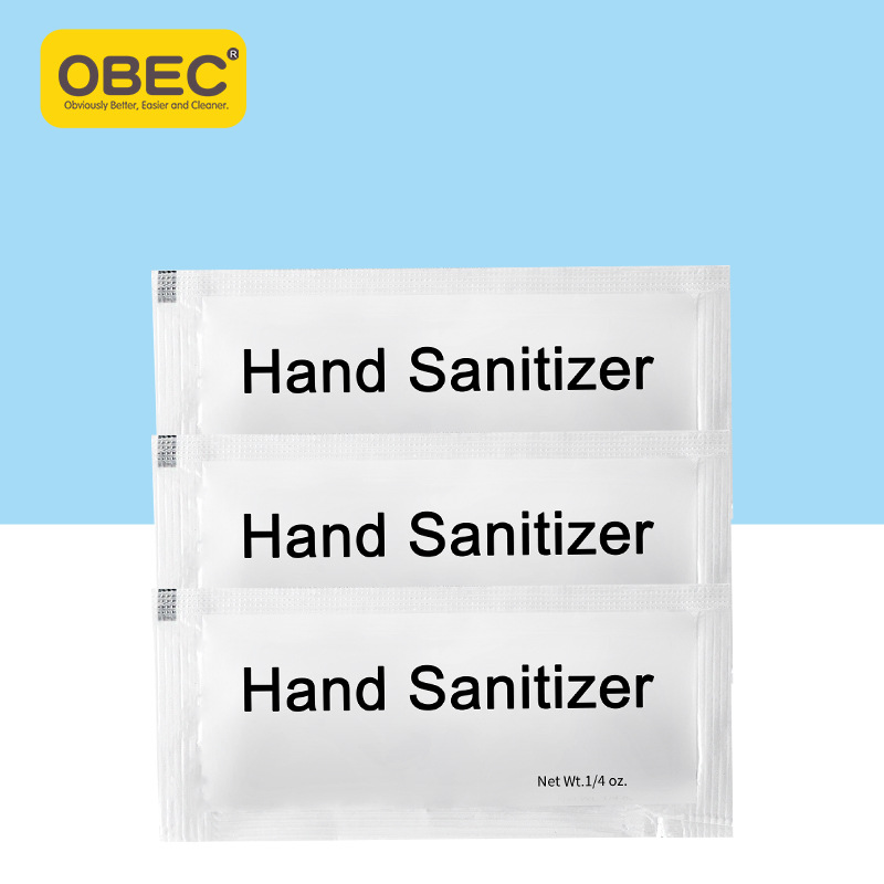English Version Neutral Small Bag Water-Free Hand Sanitizer Antibacterial Portable Disinfection Cleaning Disposable Hand Gel