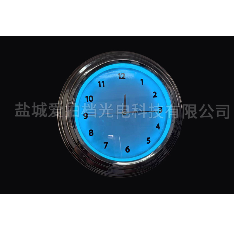 Colorful neon clock creative fashion modern simple clock home Internet famous wall clock living room neon clock manufacturers wholesale