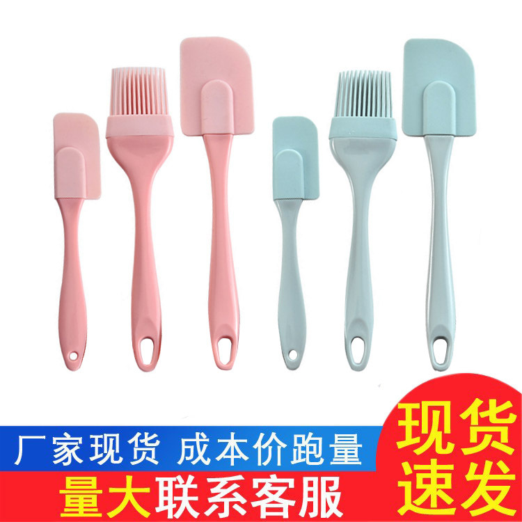 Кросс-бордер, в наличии, съемная силиконовая кисть, силиконовый скребок, трехкомпонентный инструмент для выпечки