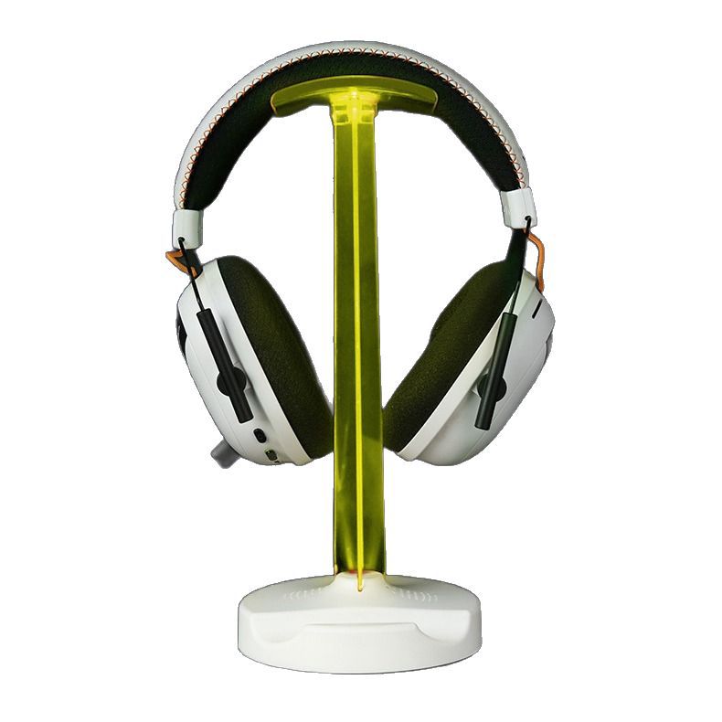 Detachable Transparent Luminous Headphone Stand Desktop Storage Organizer Hanger Phone Holder with Light for Gaming Desktop Storage