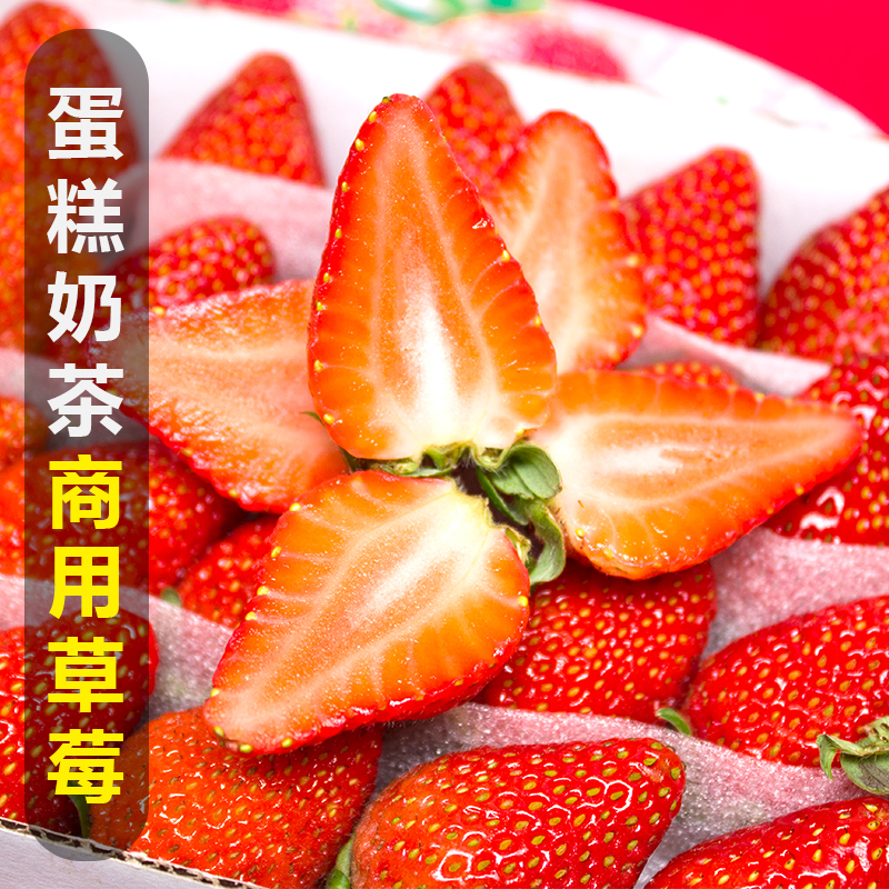Shuangliu Winter Sour Fresh Strawberries Commercial Drinks Cake Shop Baking Milk Tea Shop Special Strawberry Fruit Sf Free Shipping