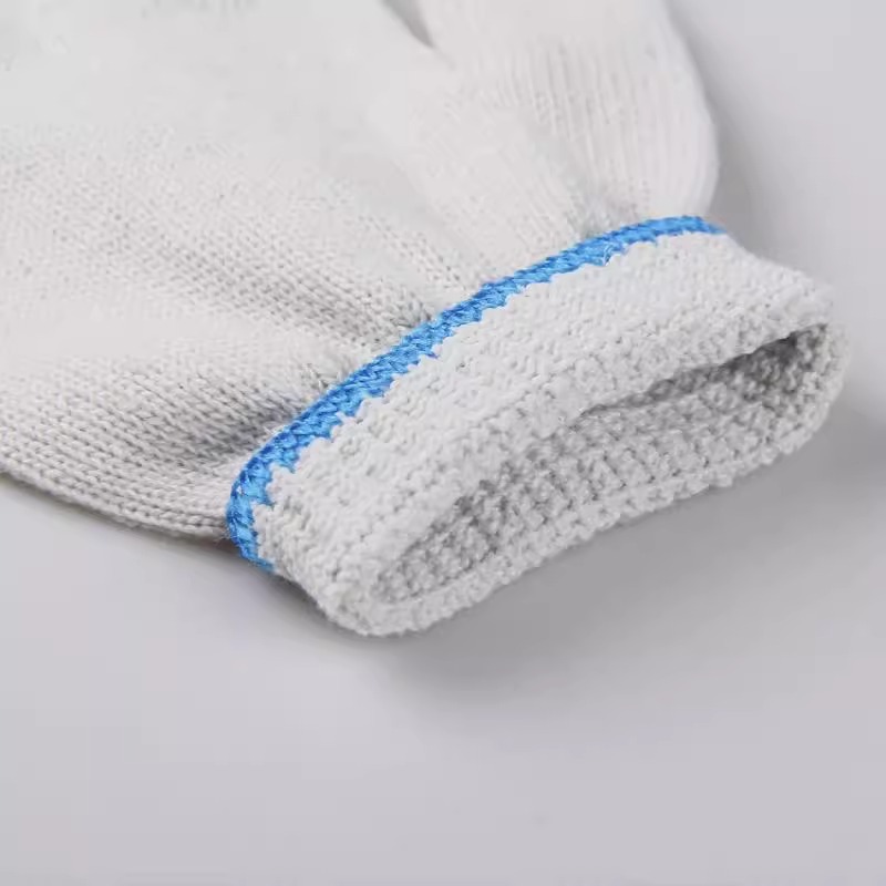 Labor protection gloves wholesale thickened wear-resistant cotton yarn nylon cotton thread for men and women work non-slip dirt-resistant protective hands