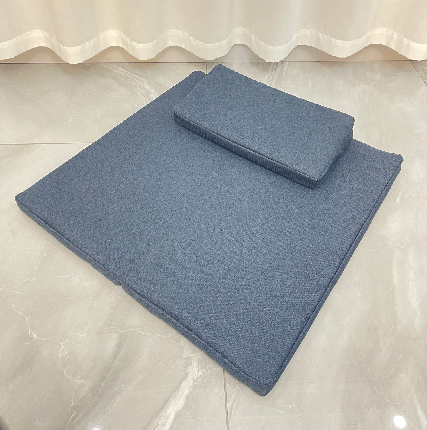 Linen Meditation Cushion Meditation New Chinese Mattress Folding Eco-friendly Home Futon Yoga Mat Detachable and Washable for Meditation