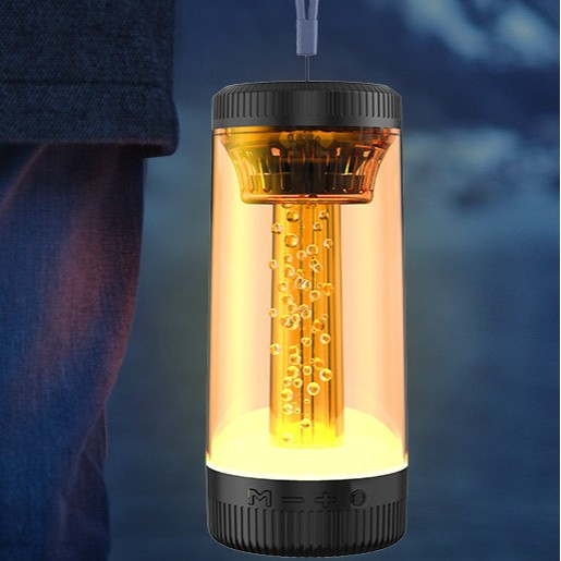 Camping Light Bluetooth Speaker Home Outdoor Wireless Audio Subwoofer German High-Quality Crystal Light Speaker