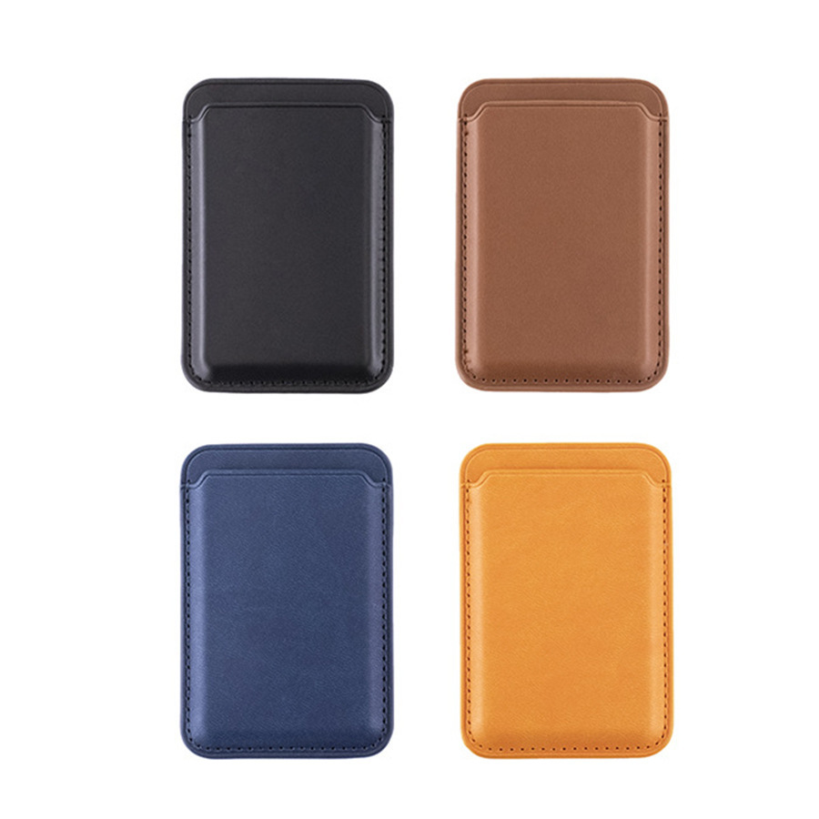 For Apple 14 iPhone15 MagSafe Wallet Magnetic Card Case Leather PU Strong Magnetic Card Case Card Case
