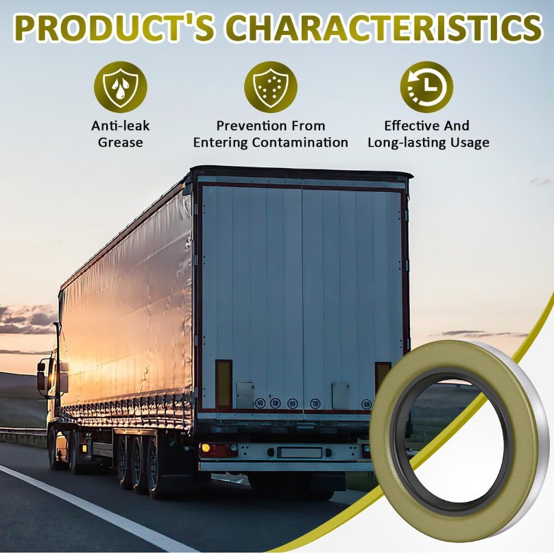 Pack of 4 5200-7000lbs Tow Shaft 2.250*3.371 Grease Oil Seal 22333TB