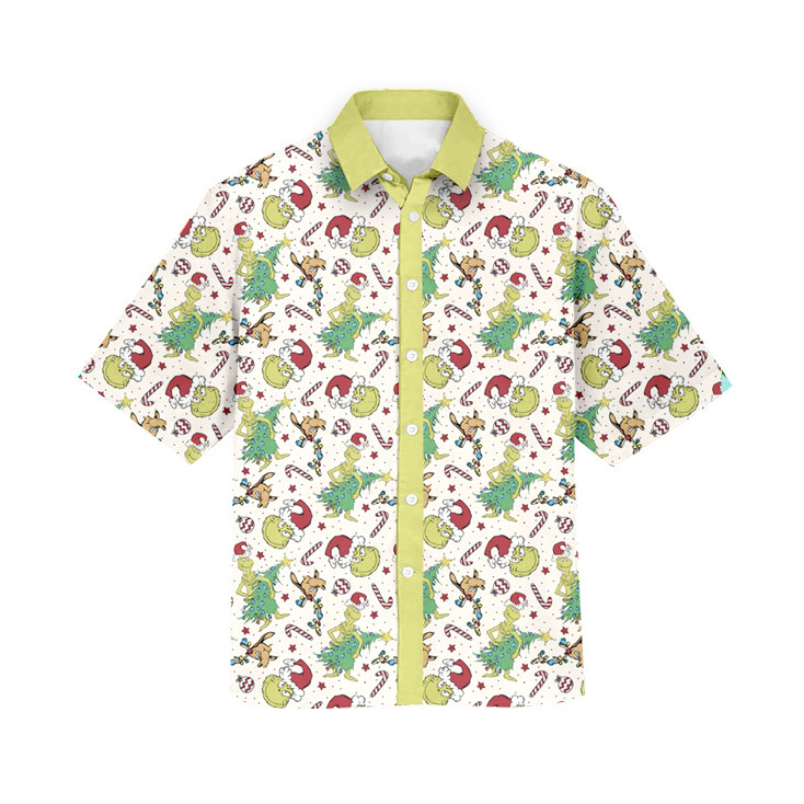 Cross-Border Wholesale Custom Summer Boys and Girls Polo Shirt Digital Printing Process