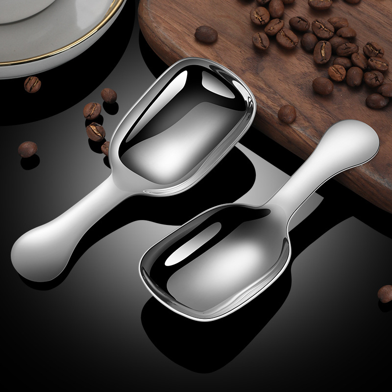 304 stainless steel tea spoon short handle tea shovel teaspoon spoon measuring spoon creative soup spoon mini tea spoon printable LOGO
