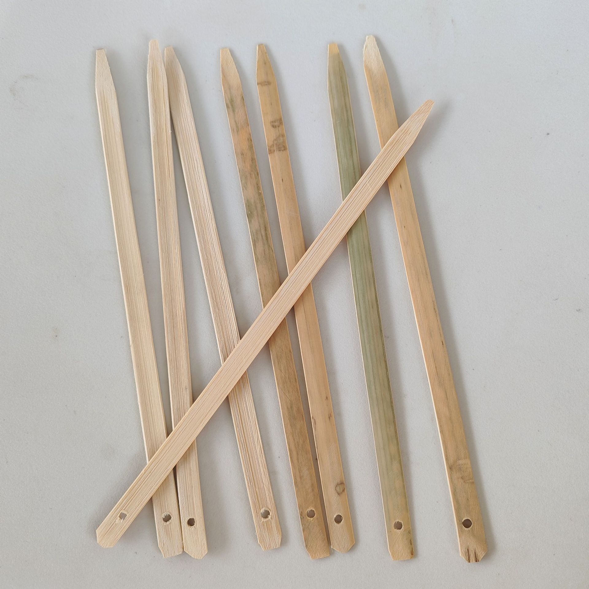 Handmade bamboo fan handle fan bone bamboo fan diy material package auxiliary material Chinese style art group fan bamboo handle