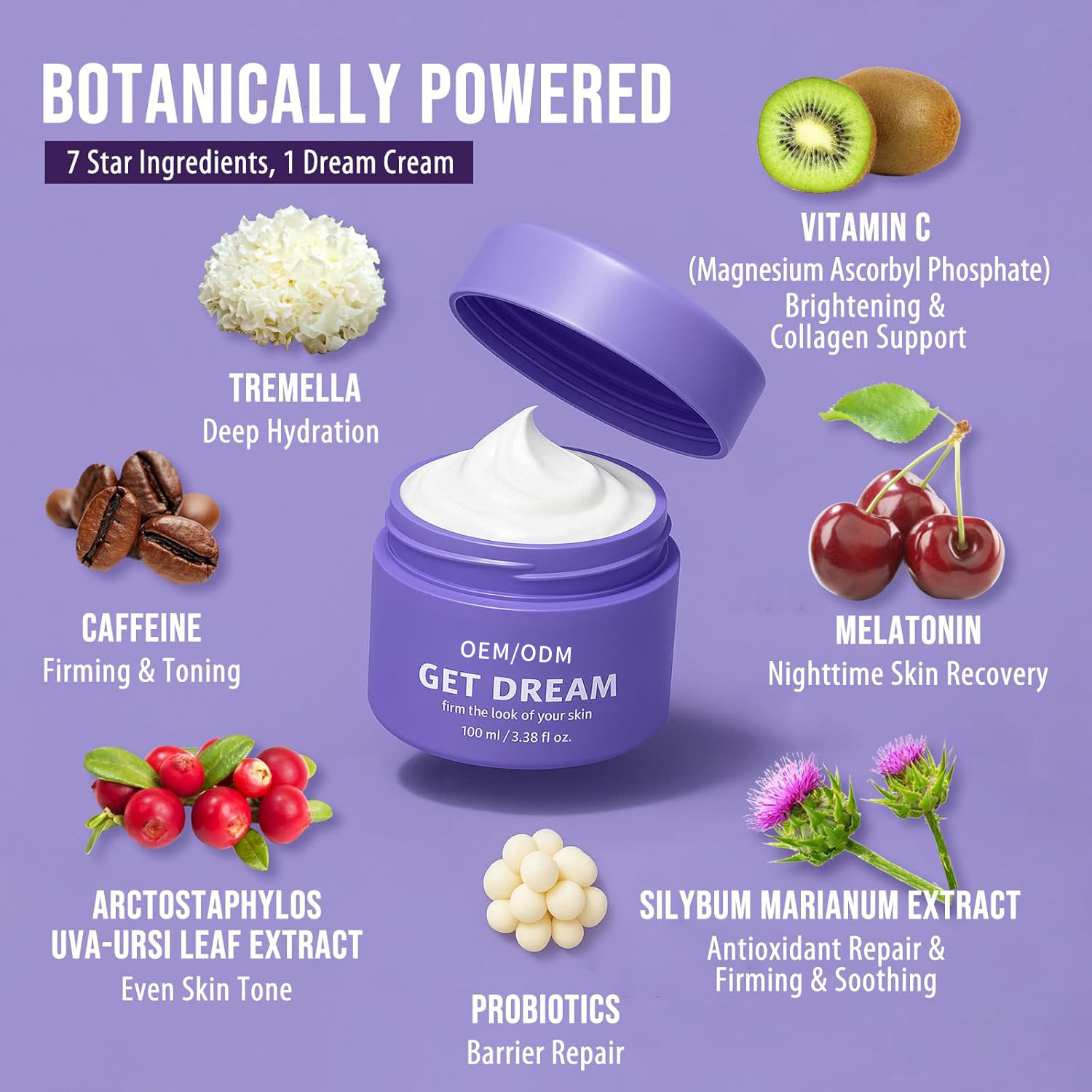 Kindergarten Amazon Cross-Border Hot Product Get-Dreamy Improves Skin Relaxation and Firming Body Cream Night Body Lotion