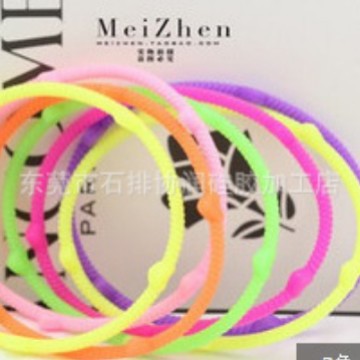 Силиконовый браслет светящийся цветной резиновый ремешок яркий светящийся силиконовый резиновый браслет эластичная резинка для волос