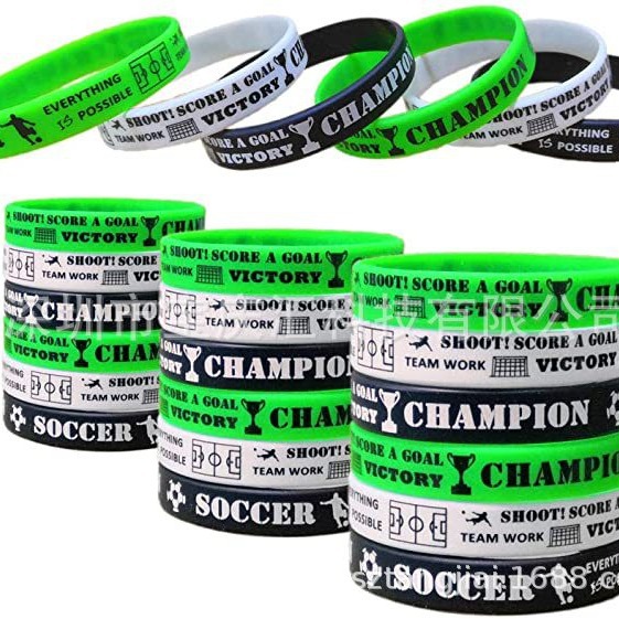 World Cup Football Silicone Wristband Sports Party Rubber Wristband Group Stage Fan Silicone Wrist Decoration