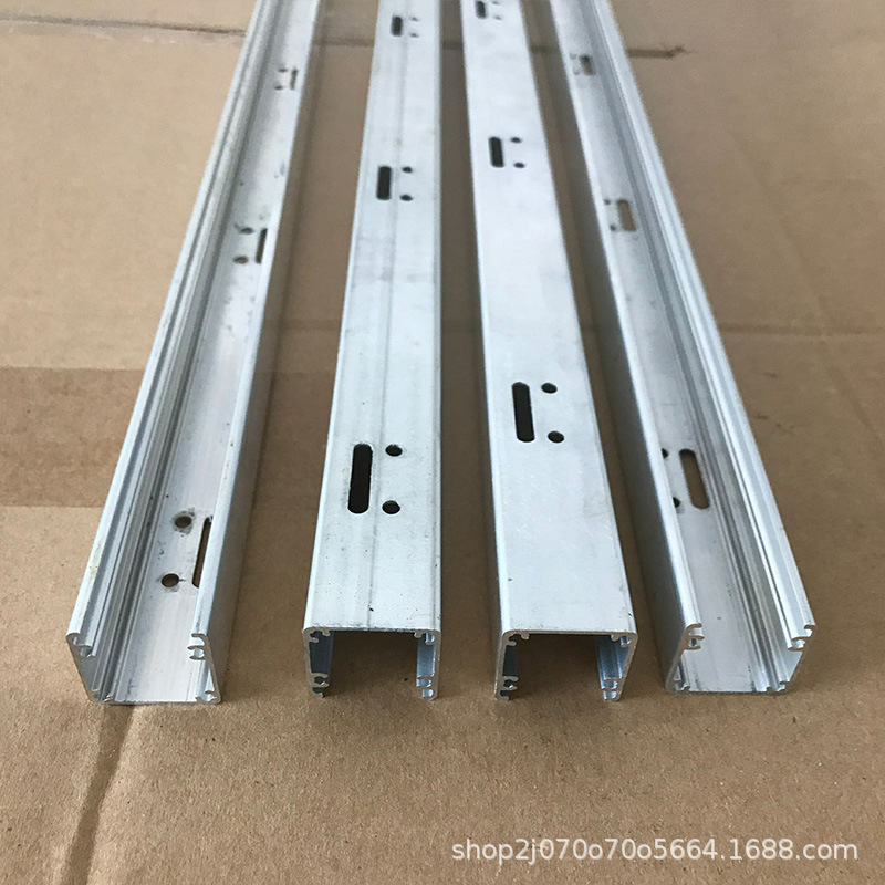 Squeeze Production Light Strip Aluminum Profile Available in Stock U-Shaped Lamp Tube Aluminum Material Stamping Processing Silver Surface Oxidation