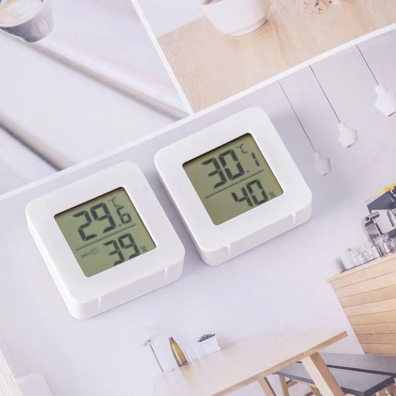Modern Simple Super Mini Home Baby Room Climbing Pet Room Cigar Room Garage Wine Kiln Digital Display Temperature and Humidity Meter