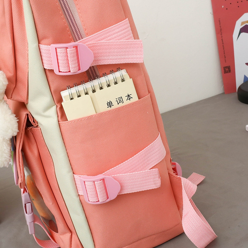 Backpack Women's Travel Lightweight Large Capacity Junior High School Student Backpack Korean Style Fresh Style 2025 New Student Schoolbag Women