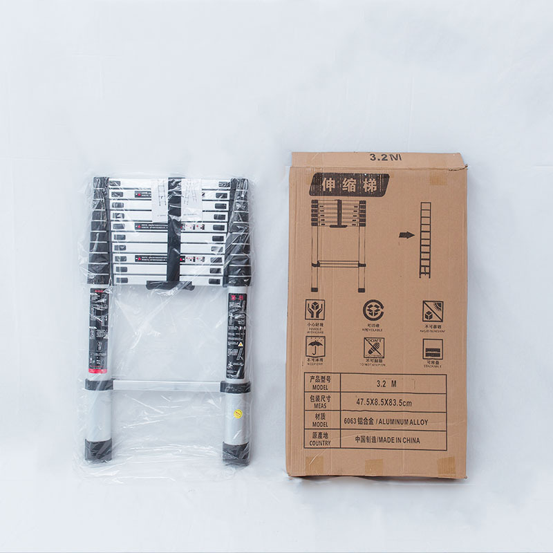 Supply aluminum alloy ladder bamboo ladder bamboo telescopic ladder household ladder single ladder