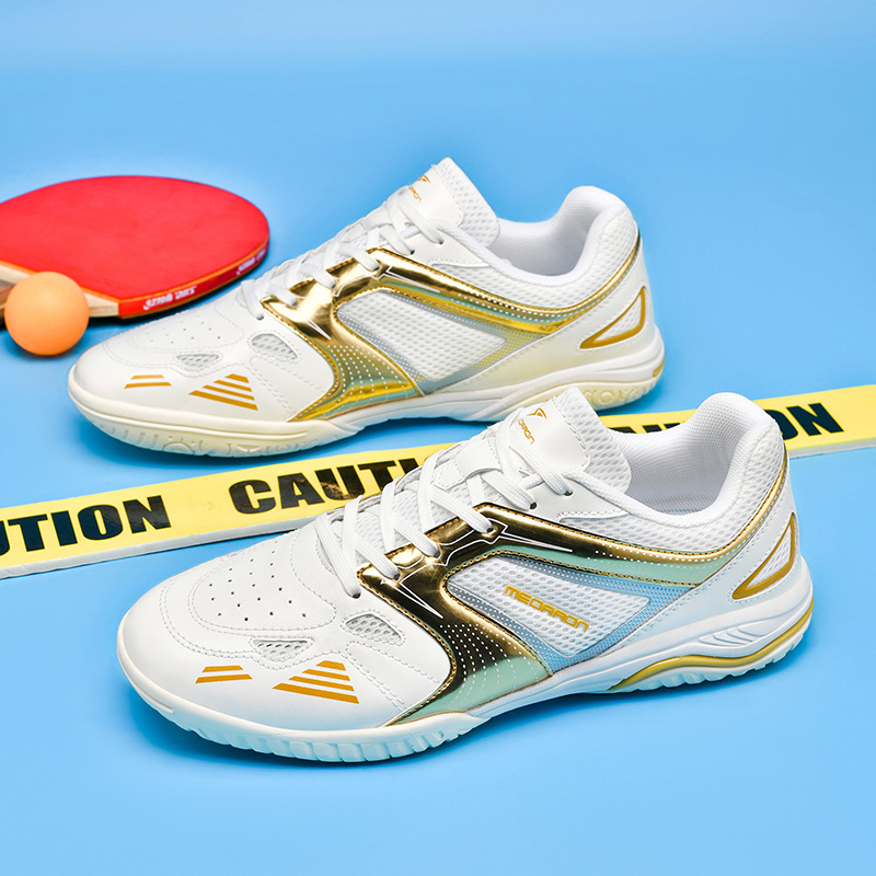 Cross-Border New Table Tennis Men's and Women's Wear-Resistant Breathable Shock-Absorbing Sports Shoes Anti-Slip Nano Competition Ultra-Light 2025