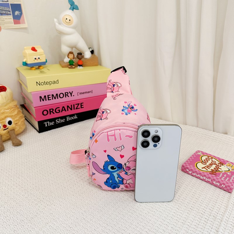 2024 New Children's Bags Boys and Girls Cute Cartoon Coin Purse Crossbody Bag Outdoor Casual Trendy Chest Bag