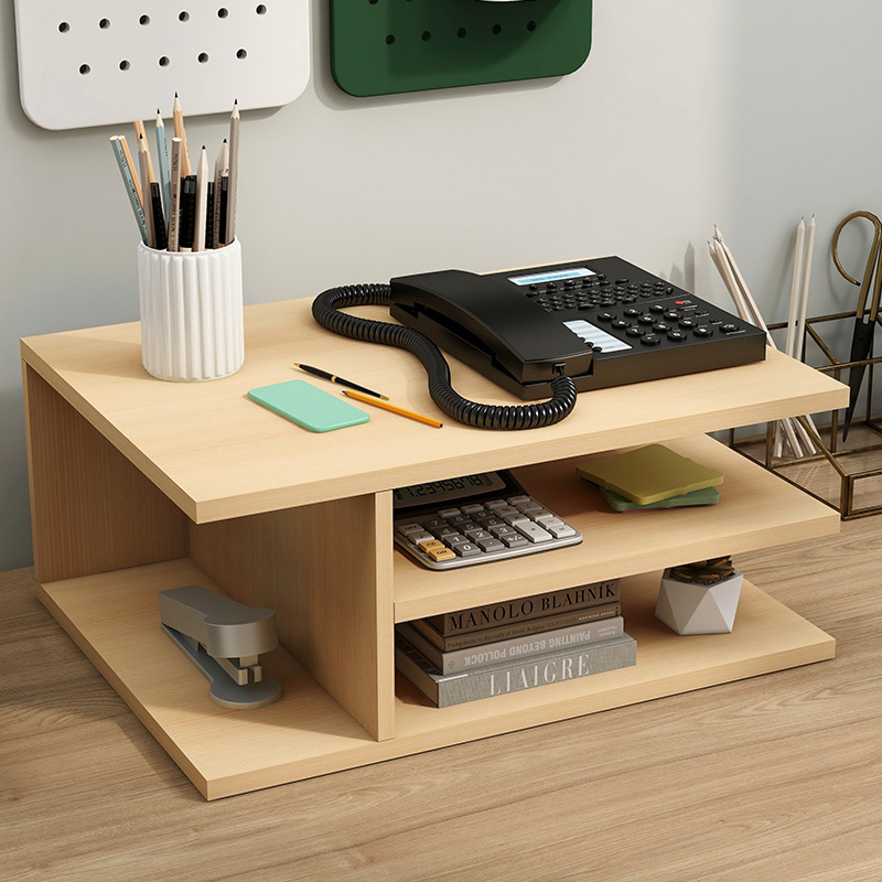 Printer Storage Rack Desk Desktop Small Copier Elevated Stand Table Multi-Layer Organize Storage Shelf