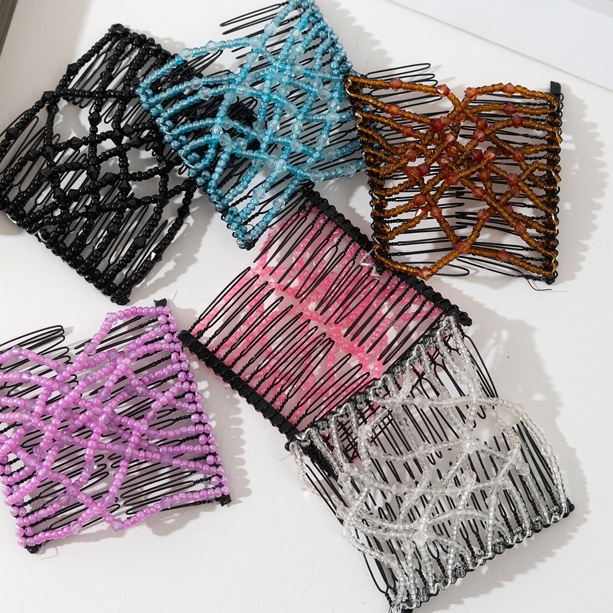 Cross-border Amazon Comb Lazy Creative Varied Stretch Hair Comb Fashion Joker Magic Invisible Hair Accessories