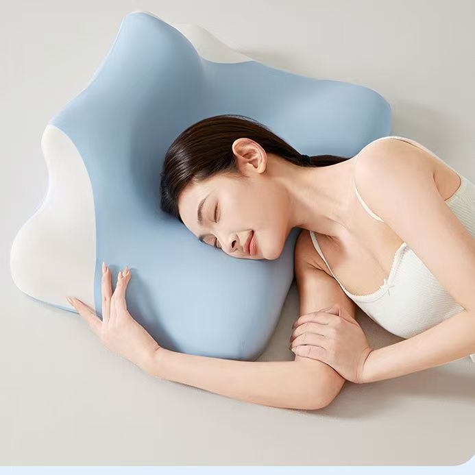 Slow Rebound Memory Foam Sleeping Pillow, Removable and Washable Pillowcase, Multifunctional Neck Protector, Lying down and Playing with Mobile Phone Pillow, Live Broadcast Hot Style