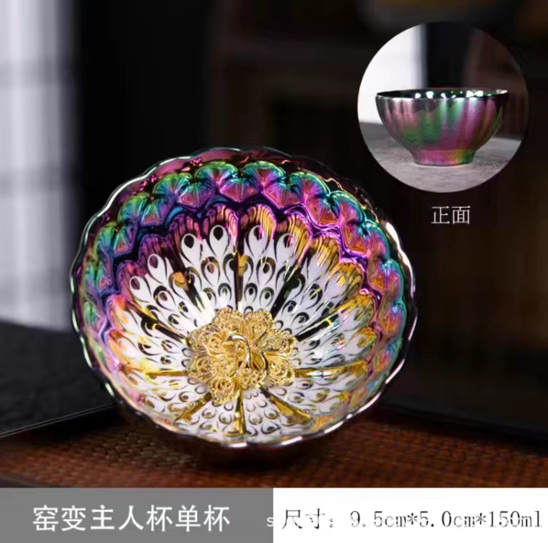 Popular Master Cup Tea Cup Tea Cup Lotus Cup Flower Blooming Wealth Full Silver and Silver Lotus