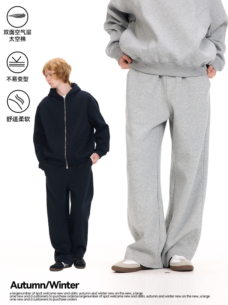 Удобные свободные трикотажные брюки UNF для мужчин и женщин, осень-зима, новые