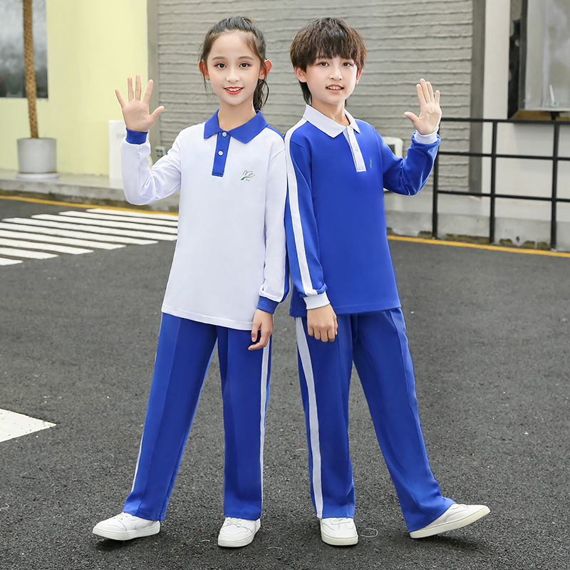 Shenzhen School Uniforms, Primary School Class Uniforms Wholesale, Men's and Women's Autumn and Winter Short-Sleeved Long Pants T-Shirts Tops Quick-Drying Cotton Jackets
