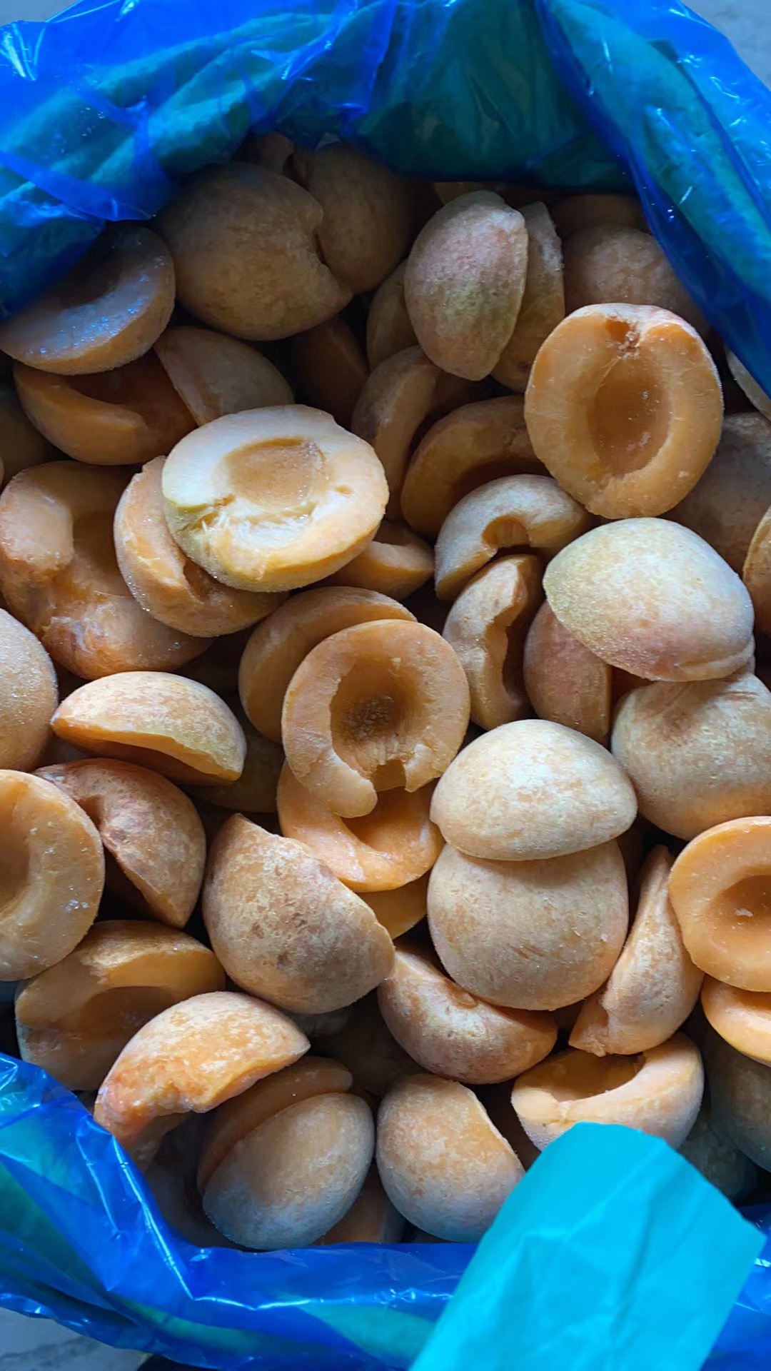 Frozen apricot slices frozen apricot slices Golden Sun apricot slices preserved fruit raw materials