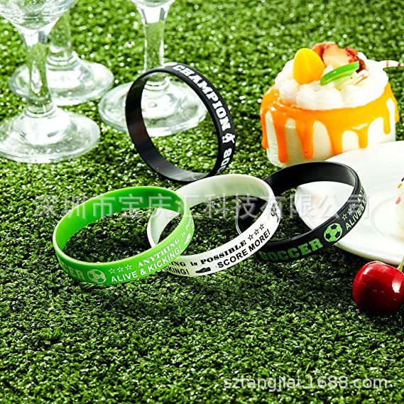 World Cup Football Silicone Wristband Sports Party Rubber Wristband Group Stage Fan Silicone Wrist Decoration