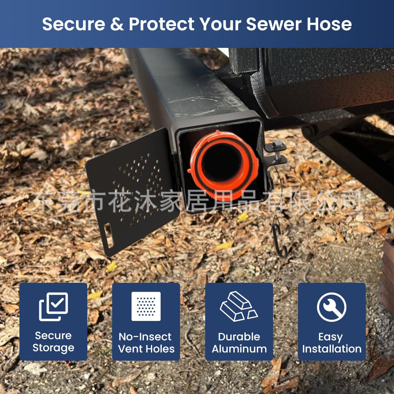 Amazon Metal Rv Bumper Cover Outdoor Rv Bumper Insect-Proof Plug End Cap Sewer Hose Cover