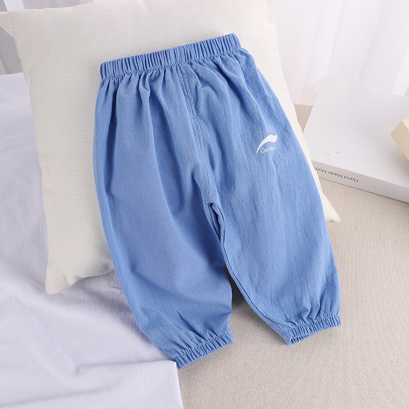 2021 New Children's Anti-mosquito Pants Summer Baby Air Conditioning Lantern Trousers for Boys and Girls Outer Wear Anti-mosquito Pants Korean Style