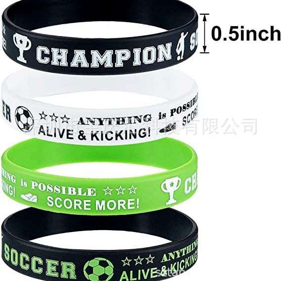 World Cup Football Silicone Wristband Sports Party Rubber Wristband Group Stage Fan Silicone Wrist Decoration