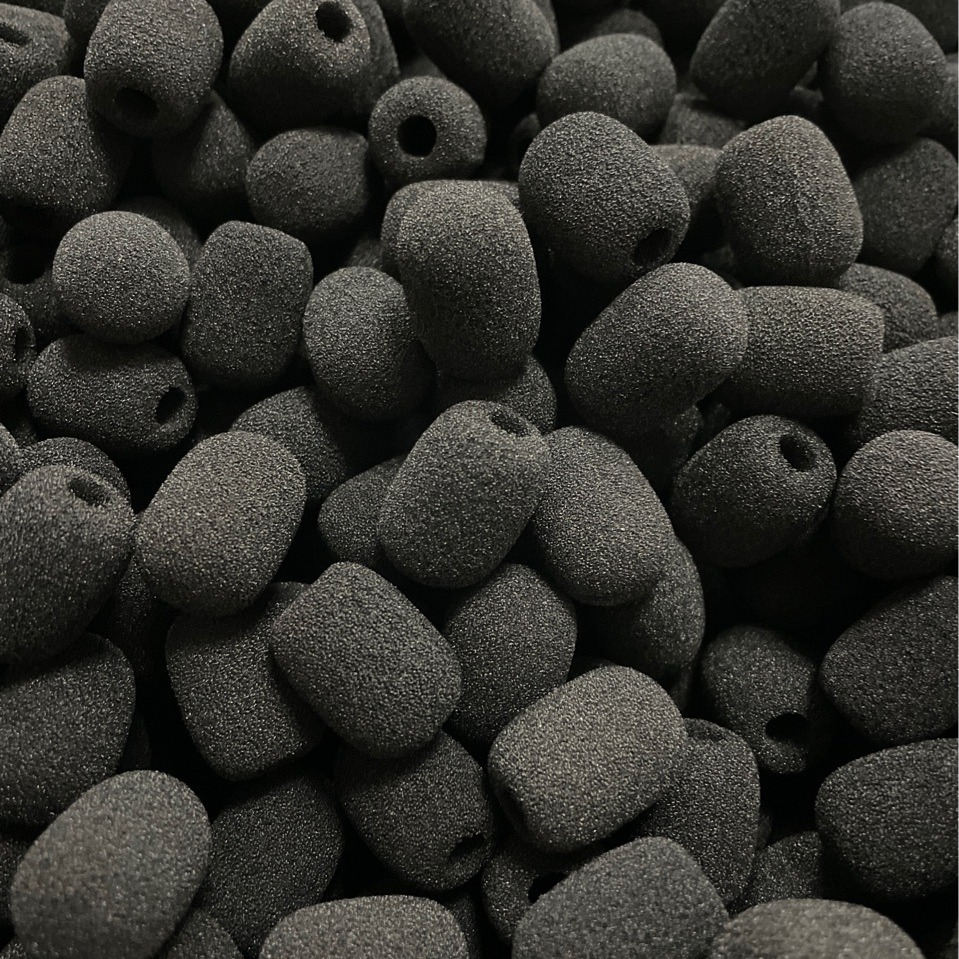Factory Direct Supply Microphone Microphone Sponge Cover Collar Clip Sponge Cover Mesh Cover High Density Sea Bee Microphone Cotton Cover