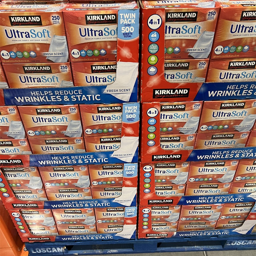 U.S. Imports kirkland Cochrane's New Four-in-One Soft Antistatic Fragrance Clothes 250 Pieces/Box