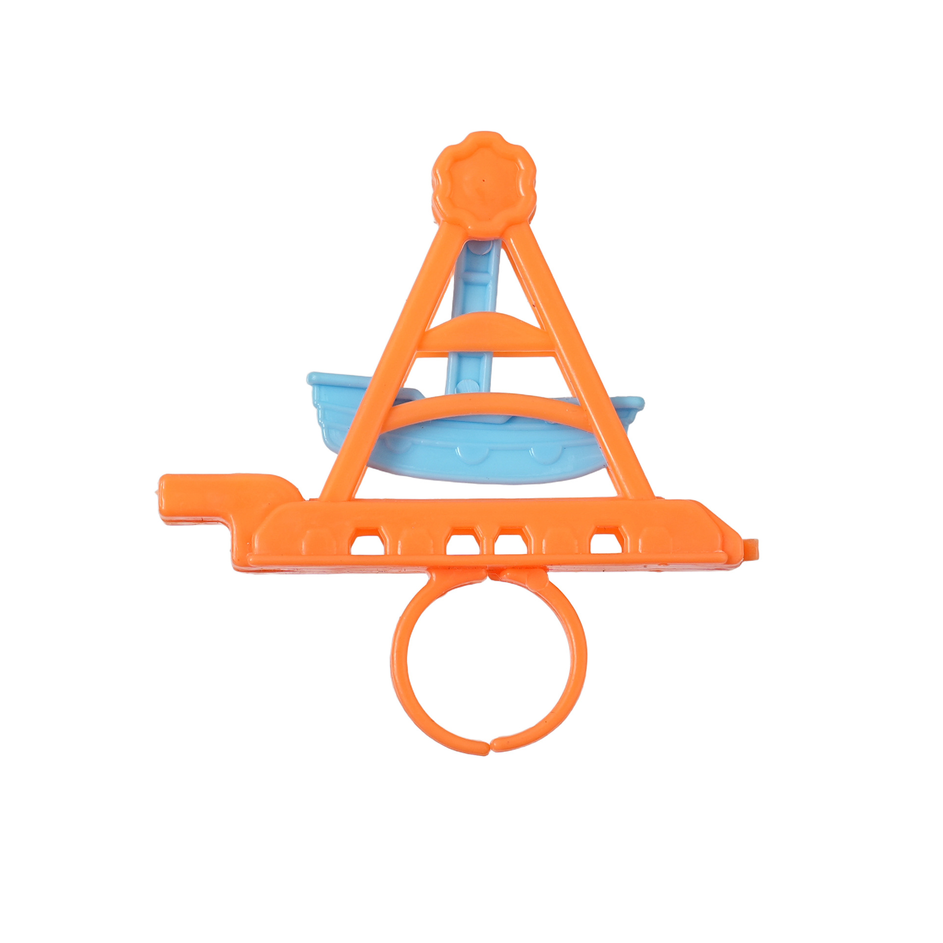 Pirate Ship Whistle Ring Kindergarten Reward Small Gift Parent-Child Interactive Children's Toys Plastic Small Whistle Wholesale