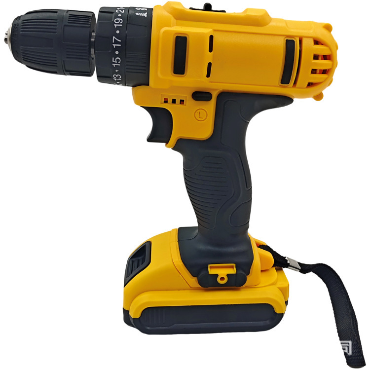 Cross-Border Household Electric Tools Lithium Battery Brushless Impact Drill High-Power Industrial-Grade Electric Drill Multi-Function Hand Drill Rechargeable