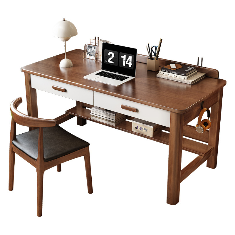 All Solid Wood Desk Student Home Writing Desk Simple Computer Desk Desktop Bedroom Desk Study Desk Factory Batch
